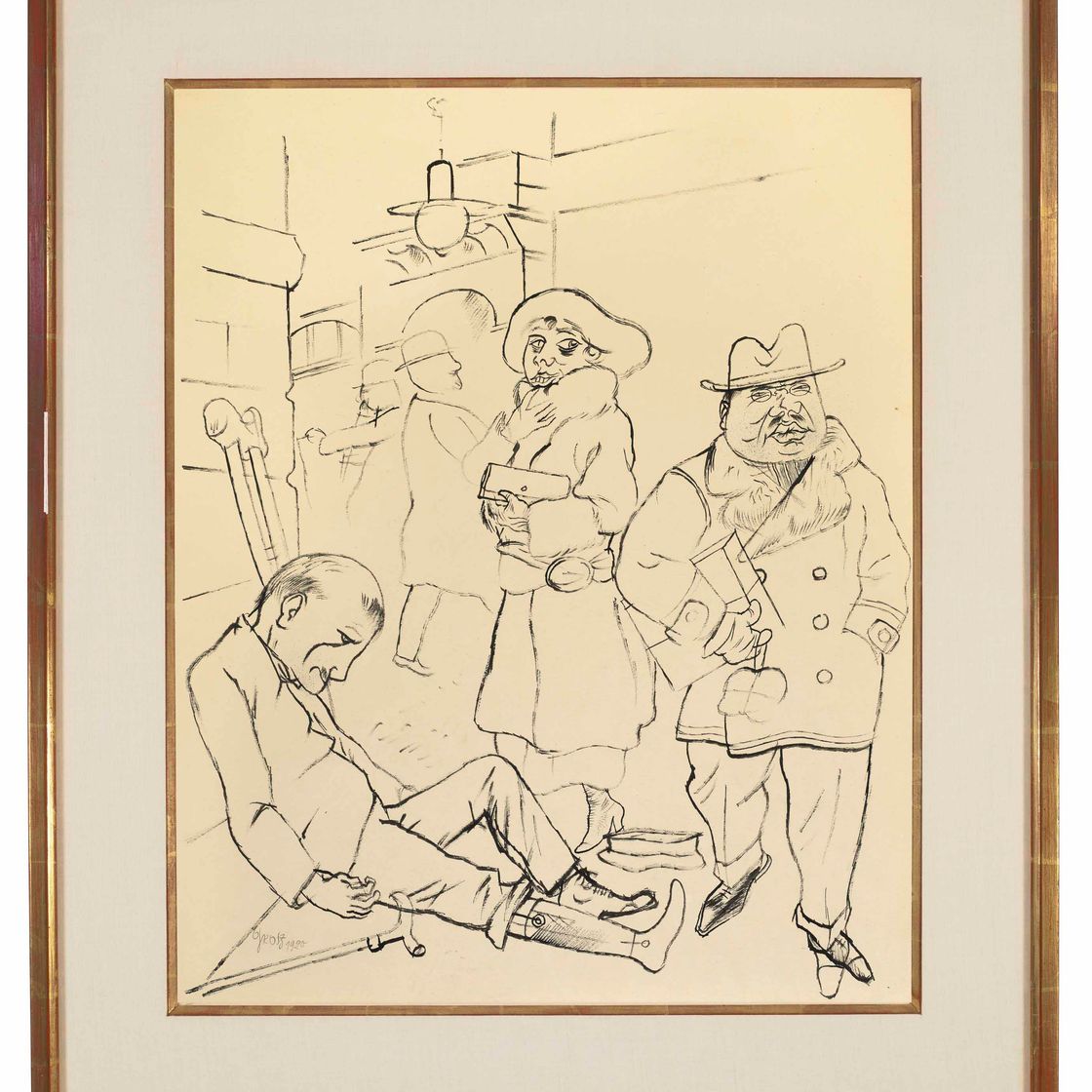 George Grosz — Ворсихт, Нихт Столперн, изображение 2