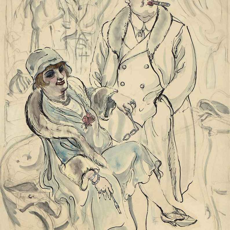 George Grosz — Шикарная пара