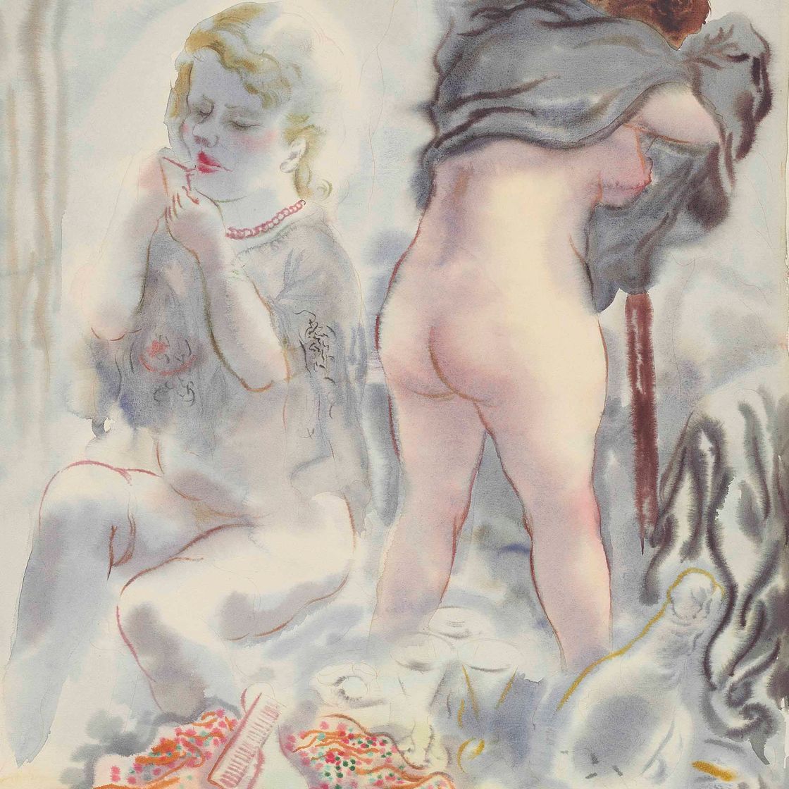George Grosz — В гардеробе