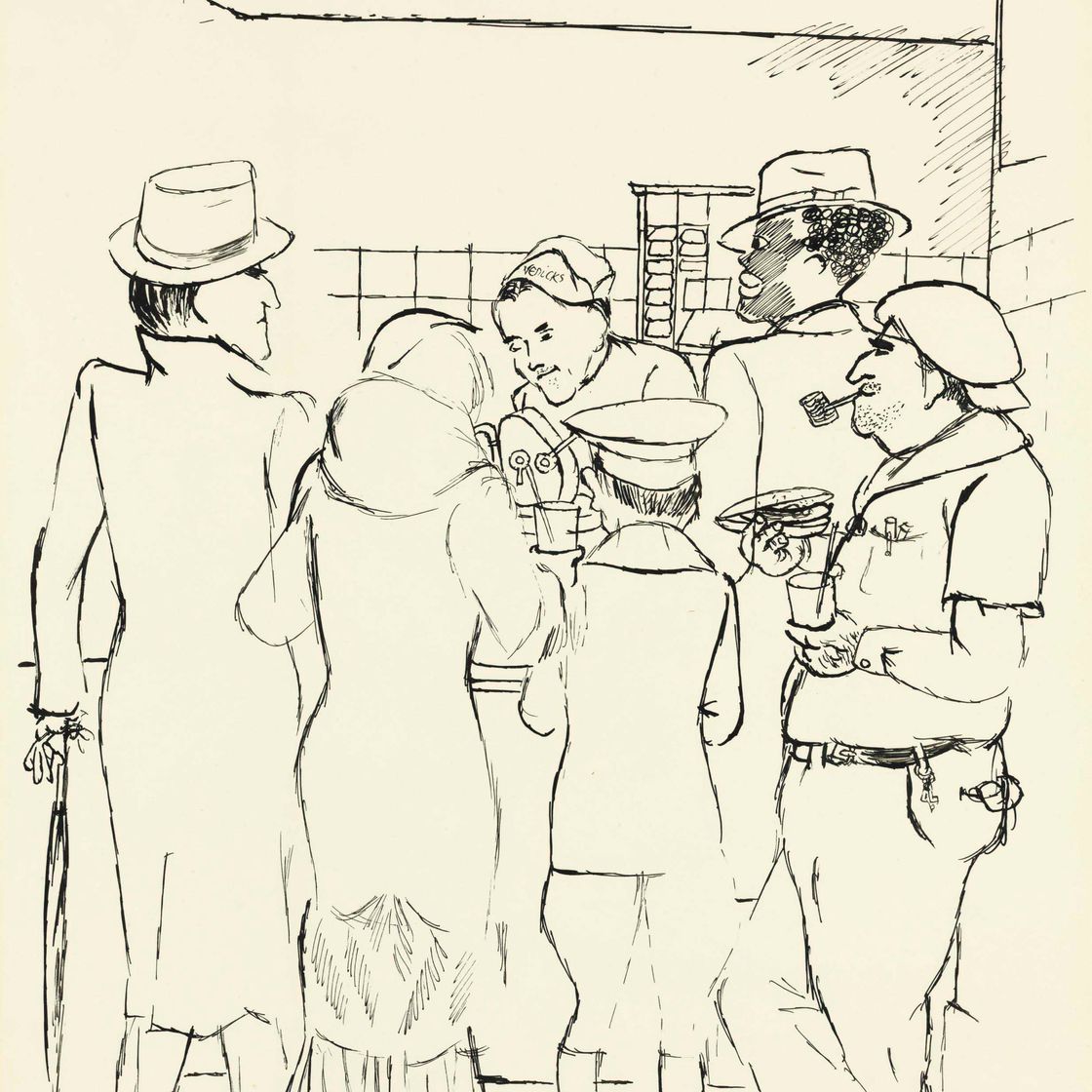 George Grosz — Быстрый обед