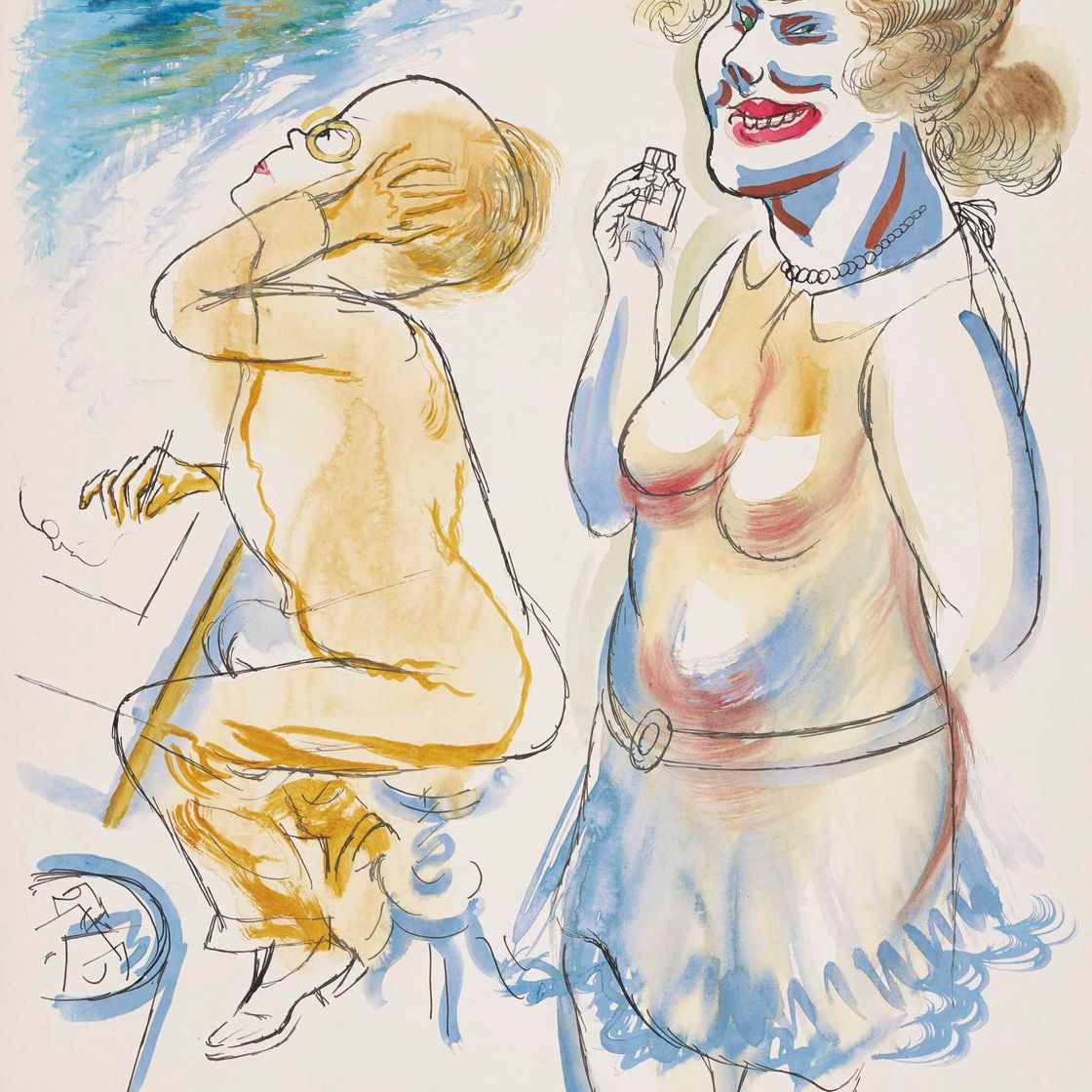 George Grosz — Отто и Лотта Шмальгаузен любят Эрстена Блика, изображение 1