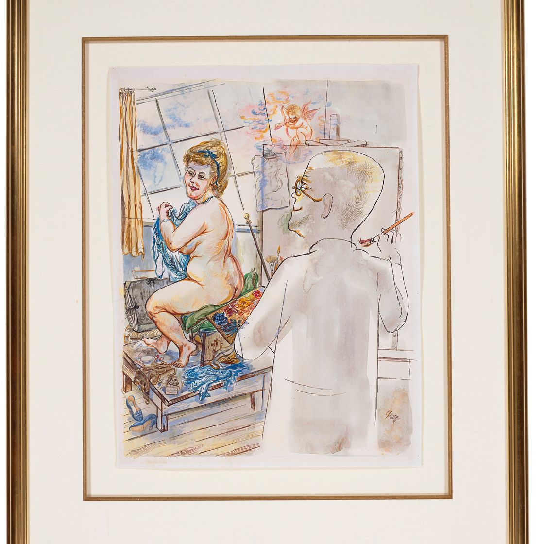 George Grosz — Художник и модель, изображение 2