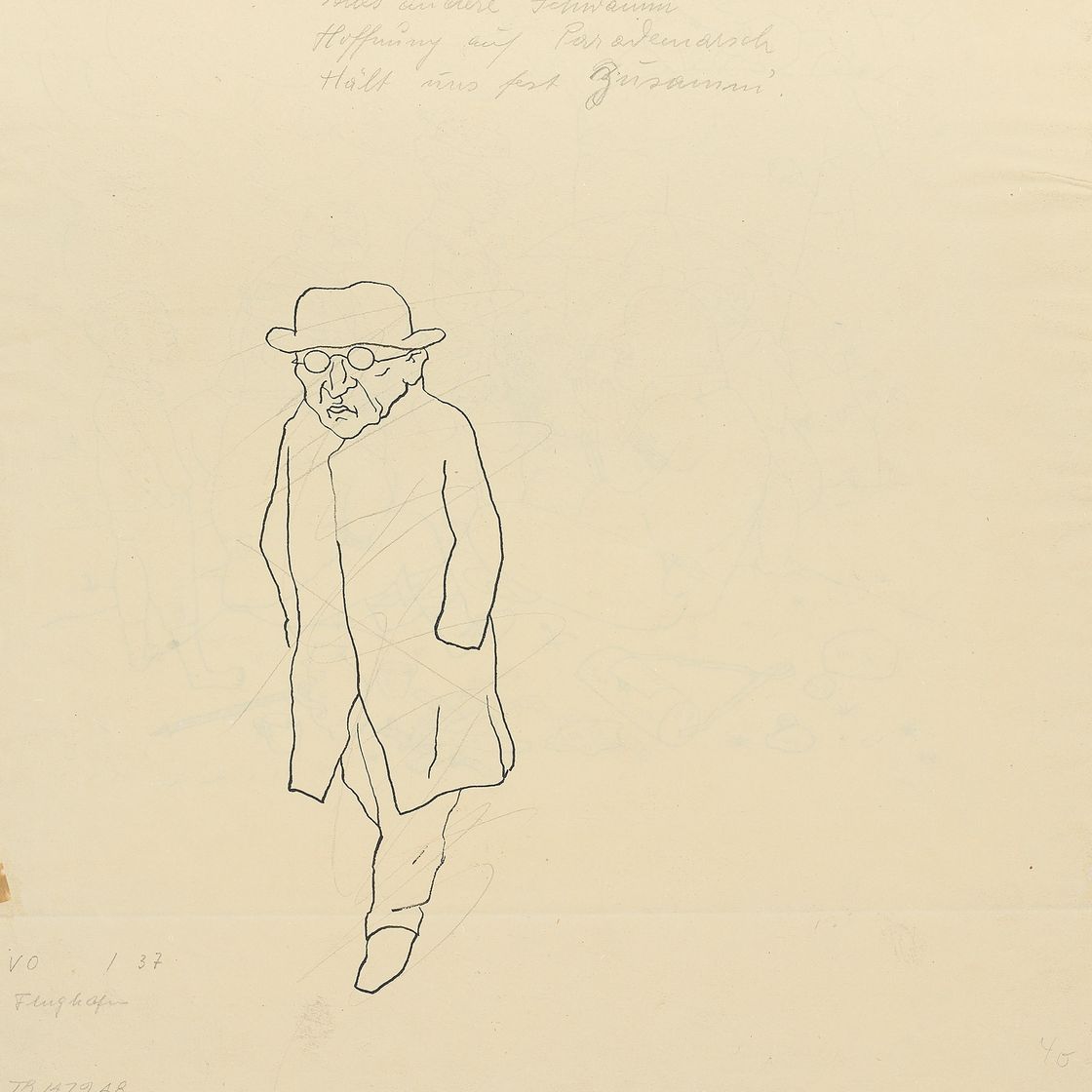 George Grosz — Немецкий флаг (справа); Без названия (сзади), изображение 2
