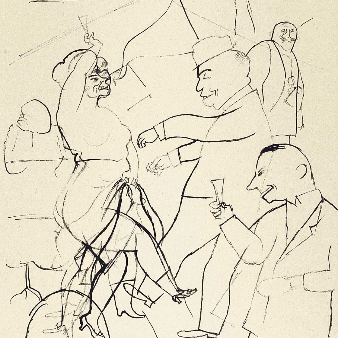George Grosz — Танцбар, Берлин