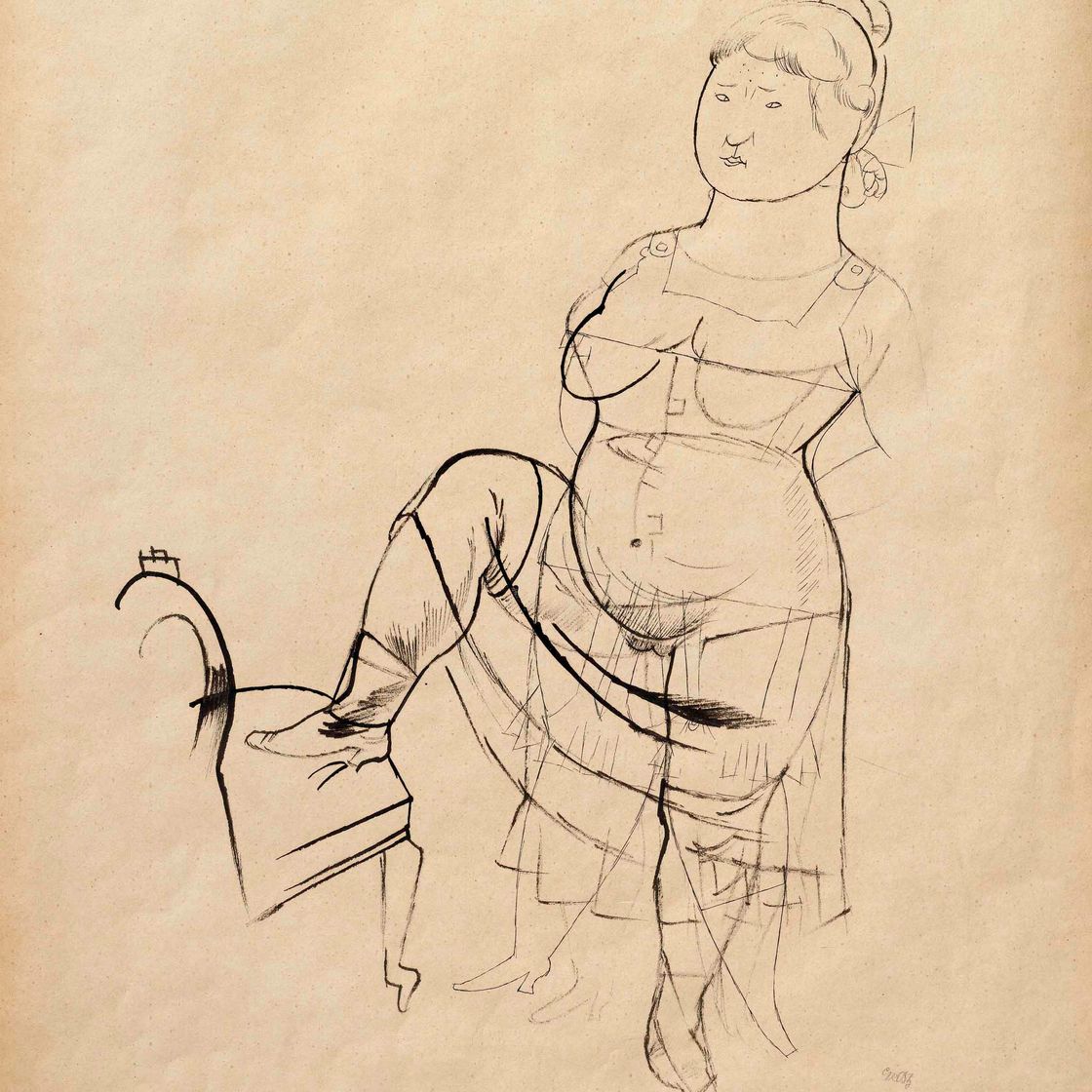 George Grosz — Эрваксенес Мэдхен