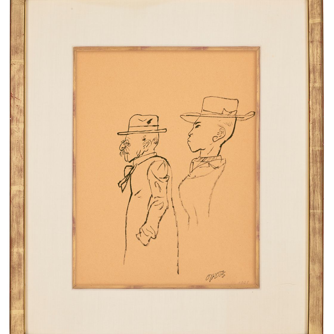 George Grosz — Прохожий, Париж (справа); жандарм (сзади), изображение 3