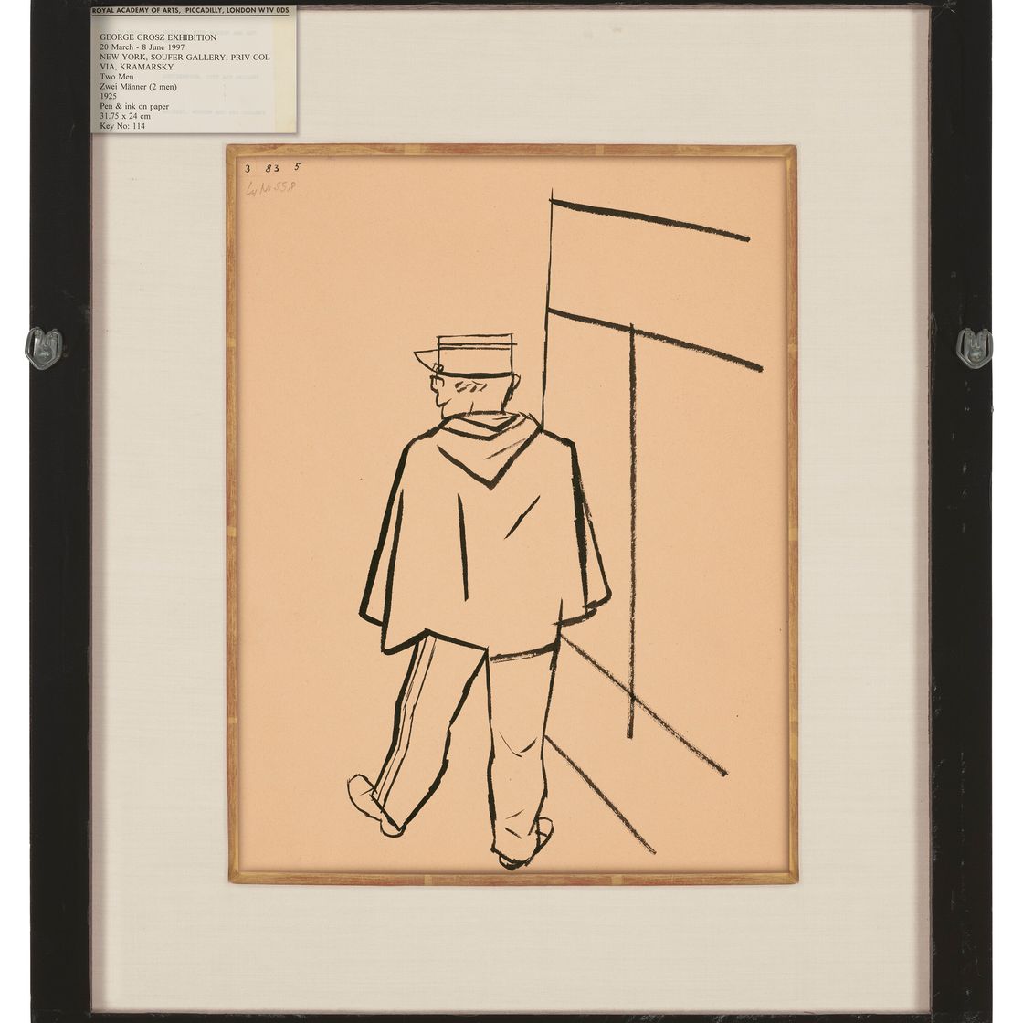 George Grosz — Прохожий, Париж (справа); жандарм (сзади), изображение 4
