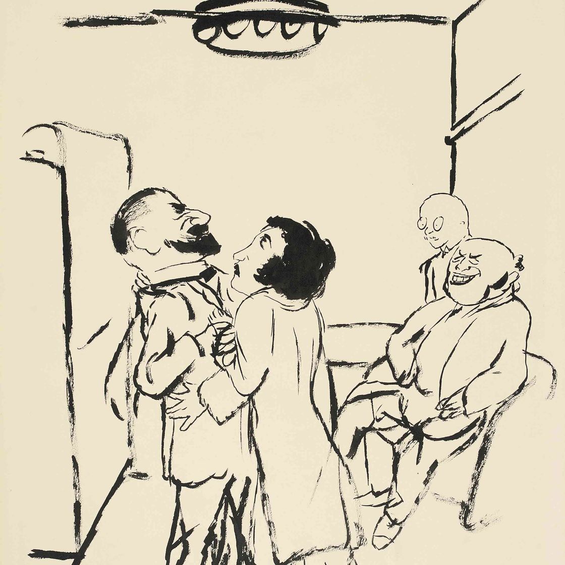 George Grosz — Любовь к даме и Кобесу