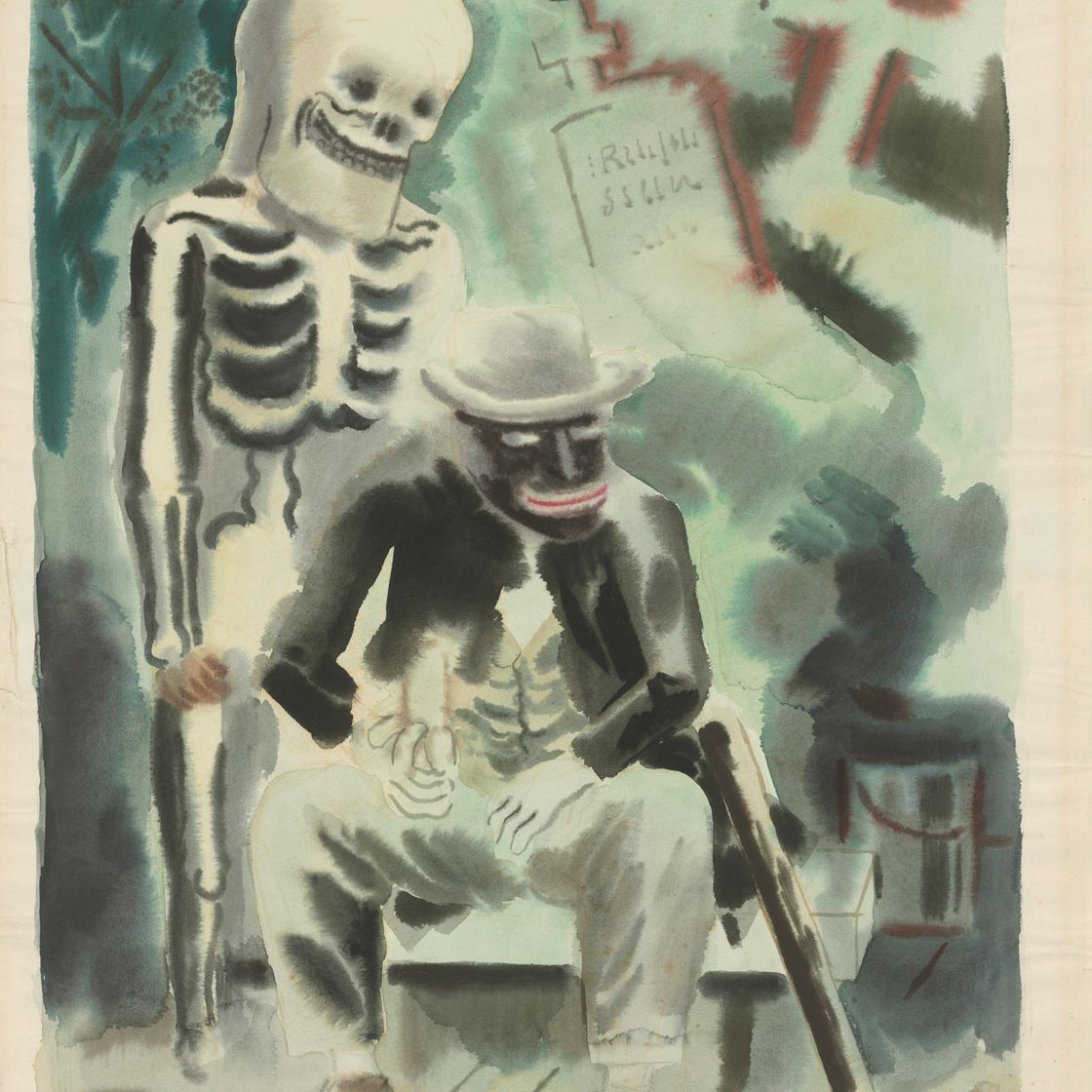 George Grosz — Шоу бурлеска, Нью-Йорк, изображение 1