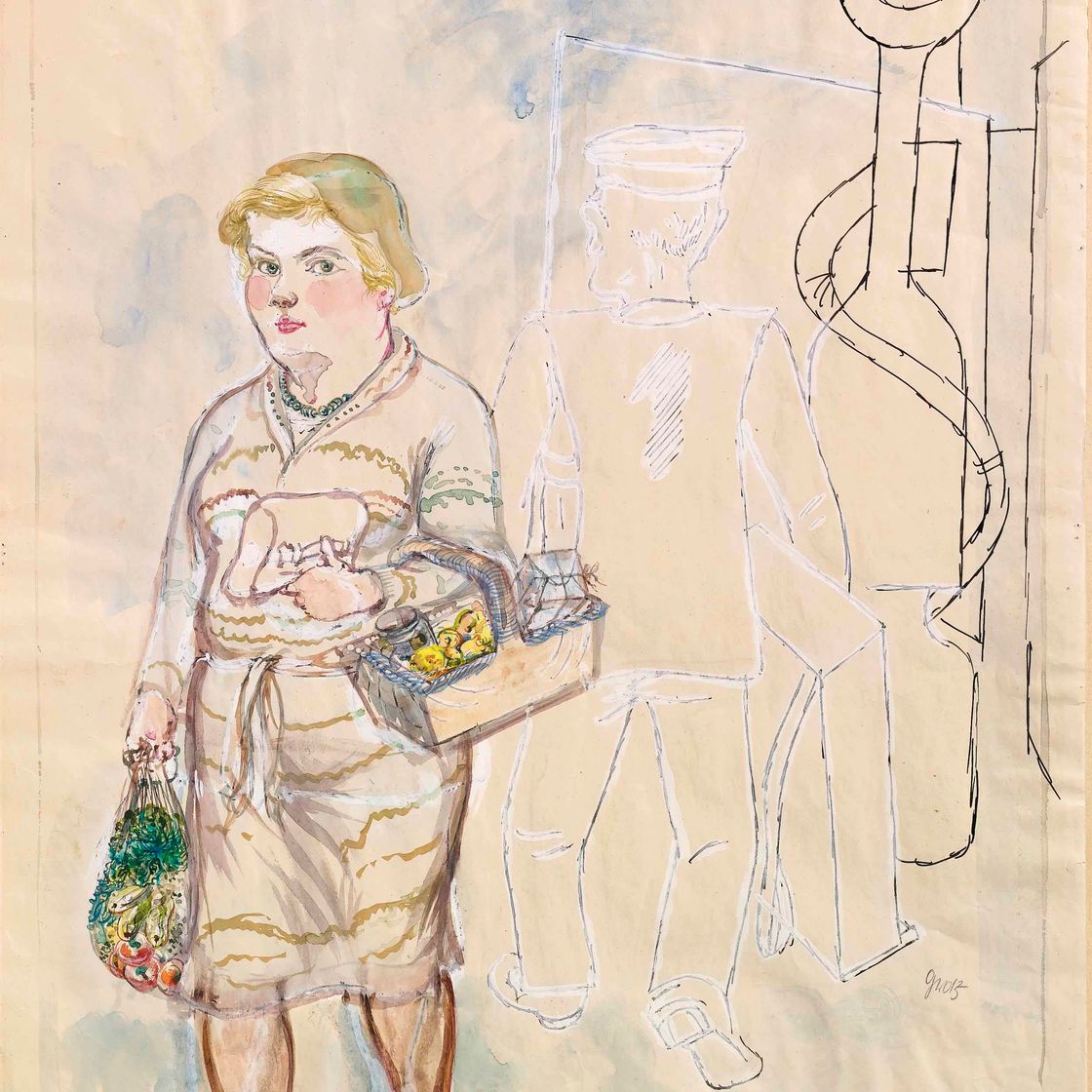 George Grosz — Небен-унс, Штрассензене, Берлин
