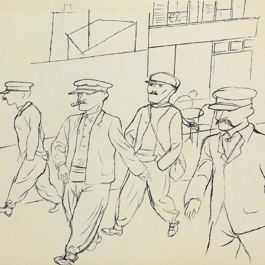 George Grosz — Pariser Arbeiter
