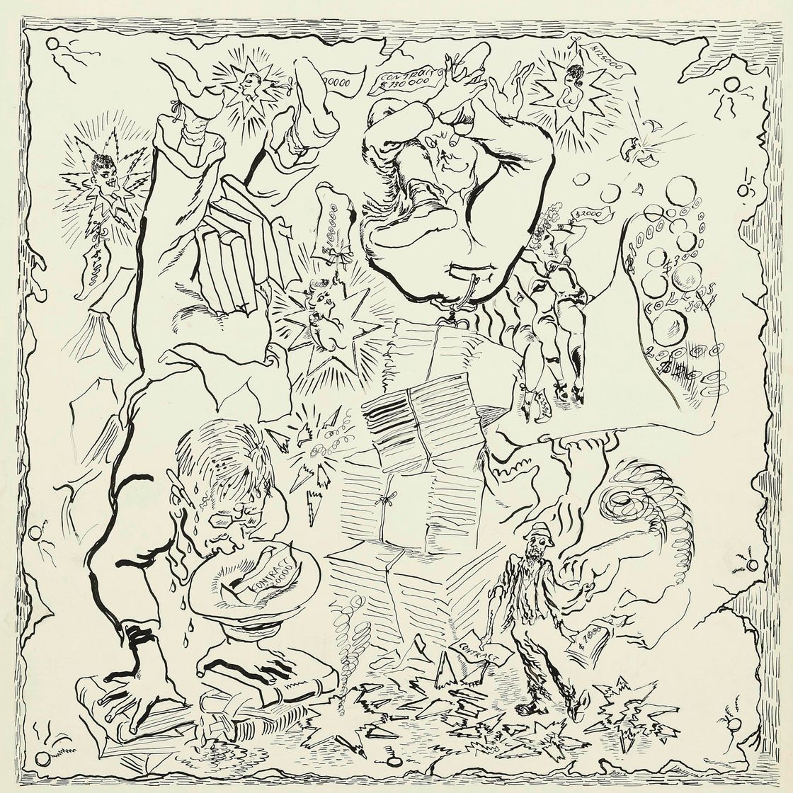 George Grosz — Джо Шенк в Голливуде