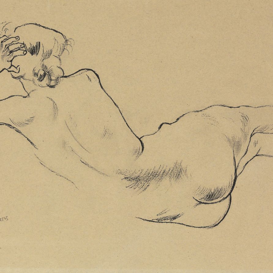 George Grosz — Представитель компании Weiblicher Rückenakt