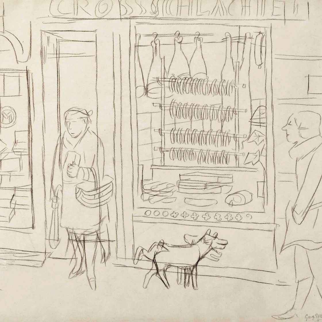 George Grosz — Писающий Ханд