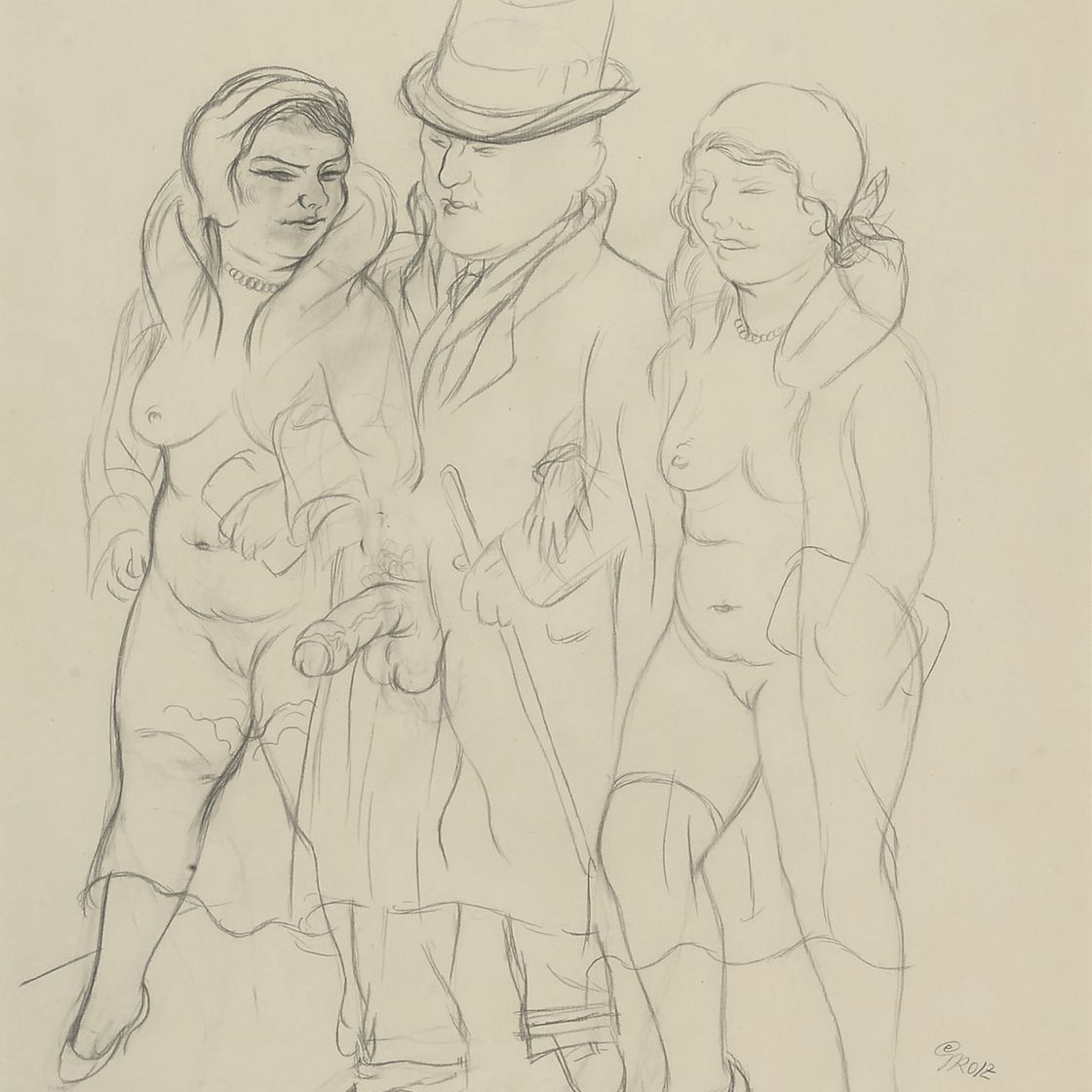 George Grosz — Умирает Прохожий
