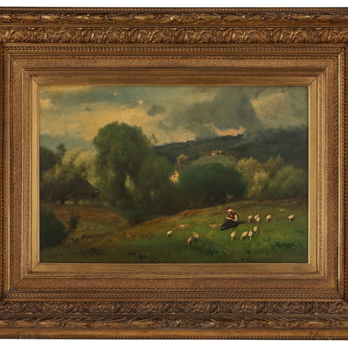 George Inness — Недалеко от Ирвингтона, штат Нью-Йорк., изображение 2
