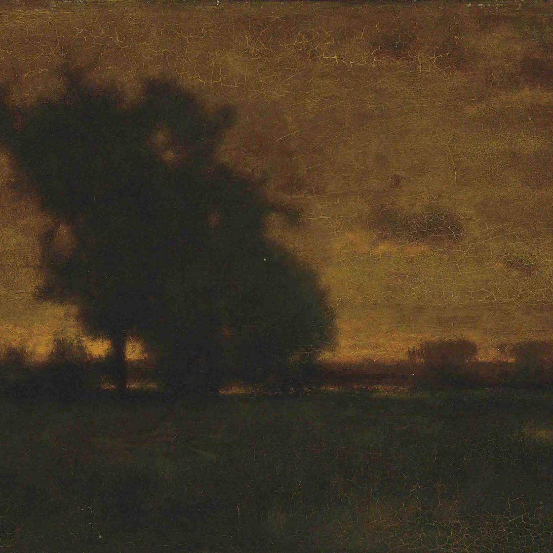 George Inness — Пруд на закате, Милтон