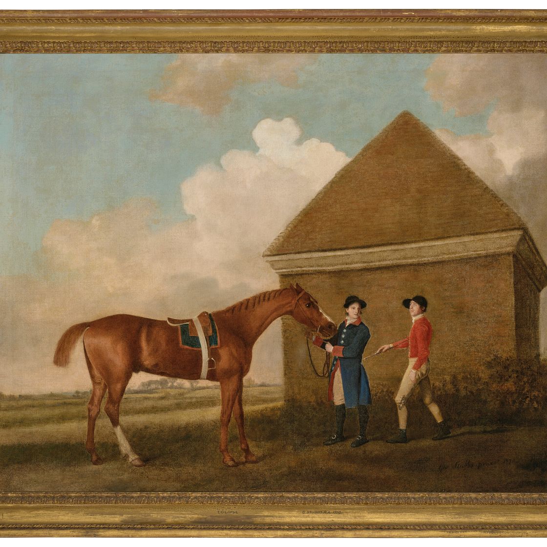 George Stubbs — Затмение в Ньюмаркете с конюхом и жокеем, 1770 год, изображение 2