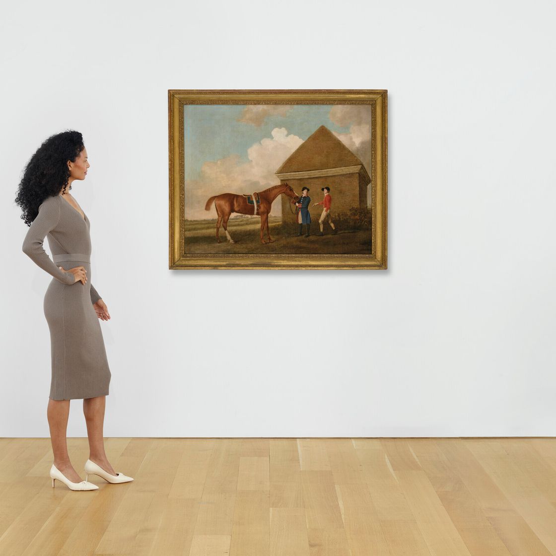 George Stubbs — Затмение в Ньюмаркете с конюхом и жокеем, 1770 год, изображение 4