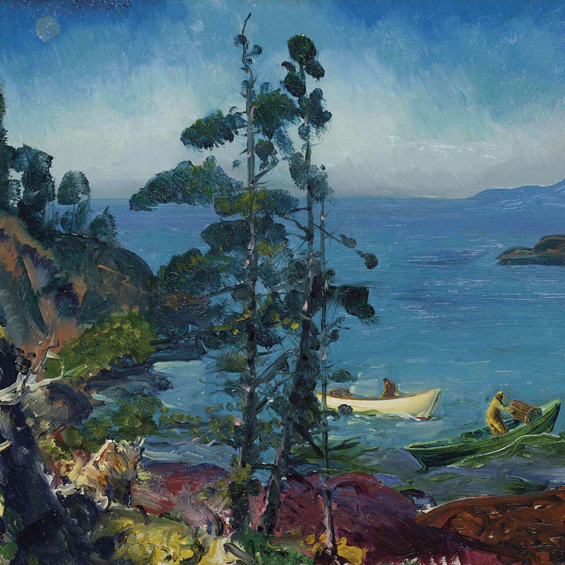 George Wesley Bellows — Вечерняя синева (Ухаживает за ловушками для омаров. Раннее утро)