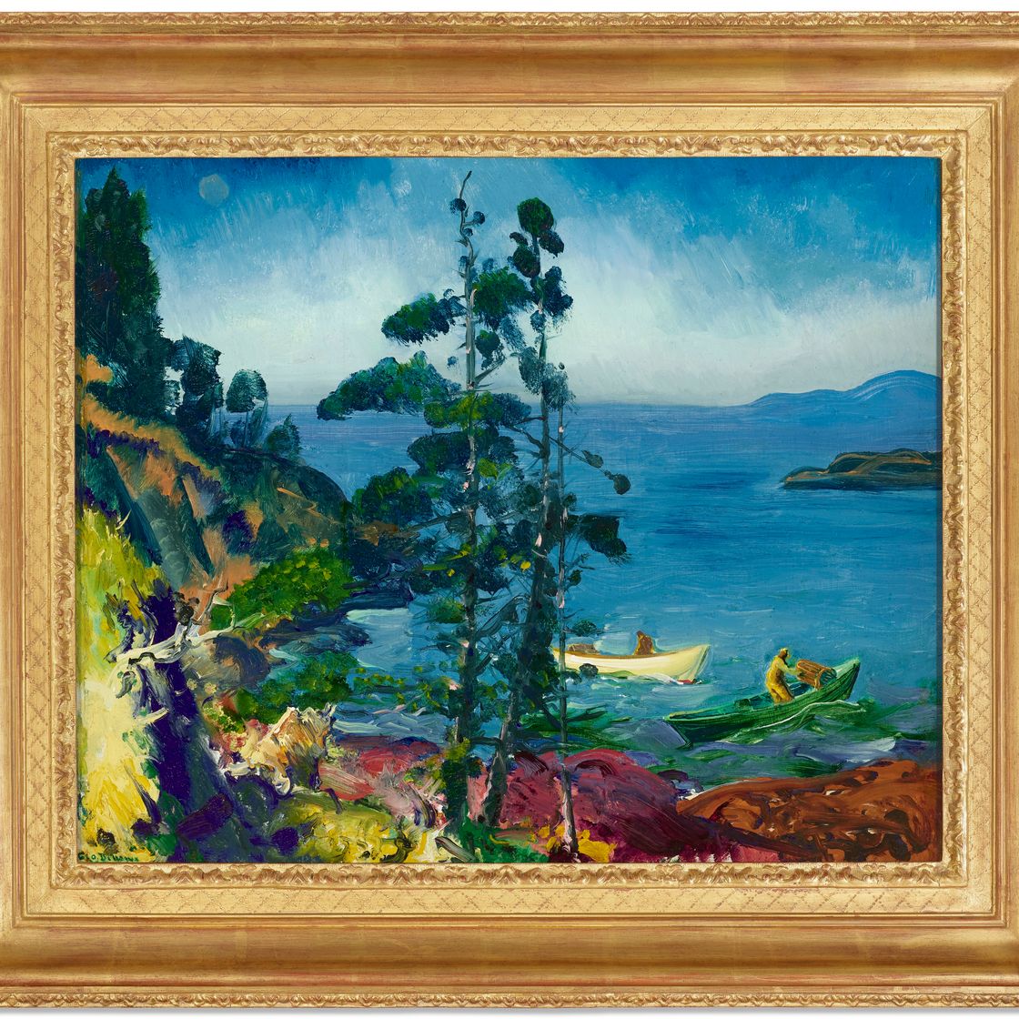 George Wesley Bellows — Вечерняя синева (Ухаживаю за ловушками для омаров, Раннее утро), изображение 2