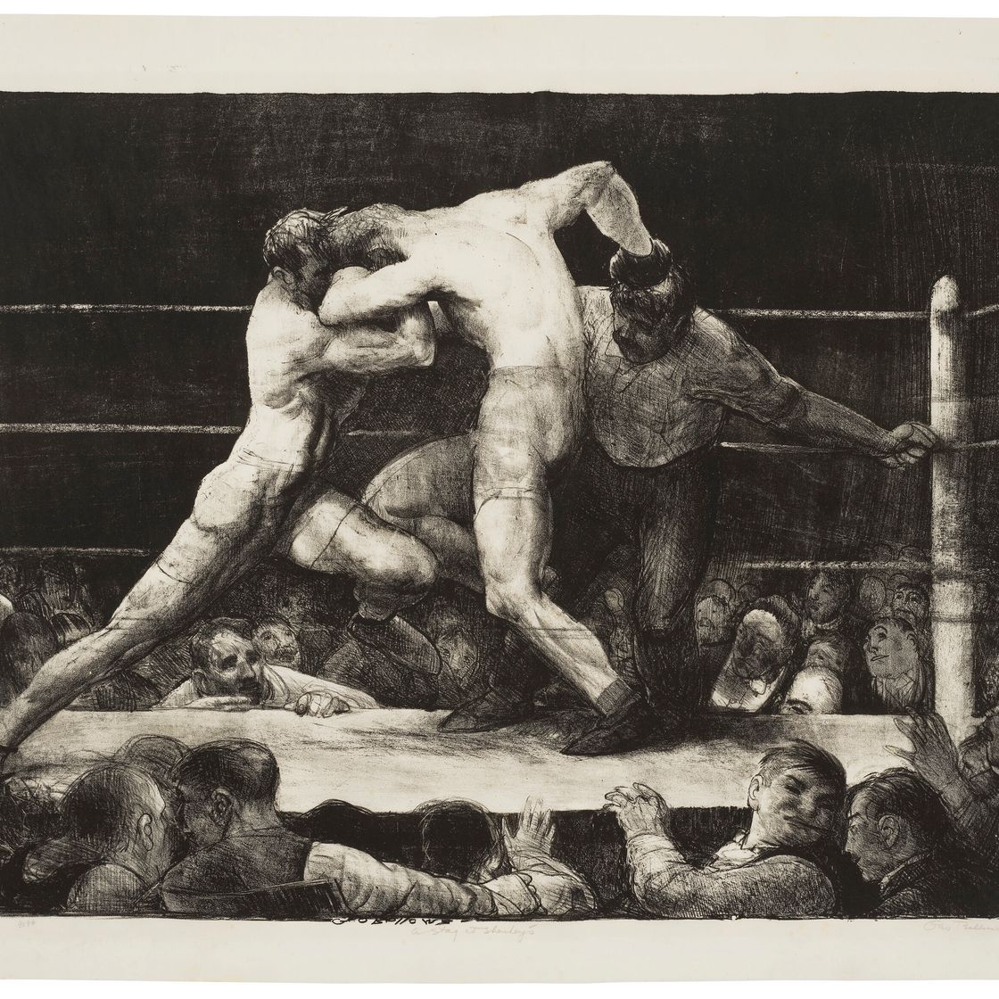 George Wesley Bellows — Мальчишник у Шарки, изображение 1