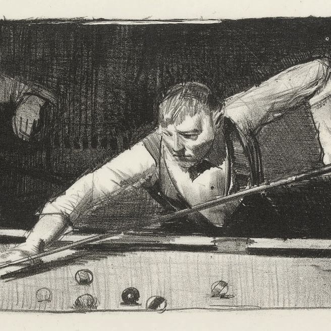 George Wesley Bellows — Игрок в бильярд (М. 83)