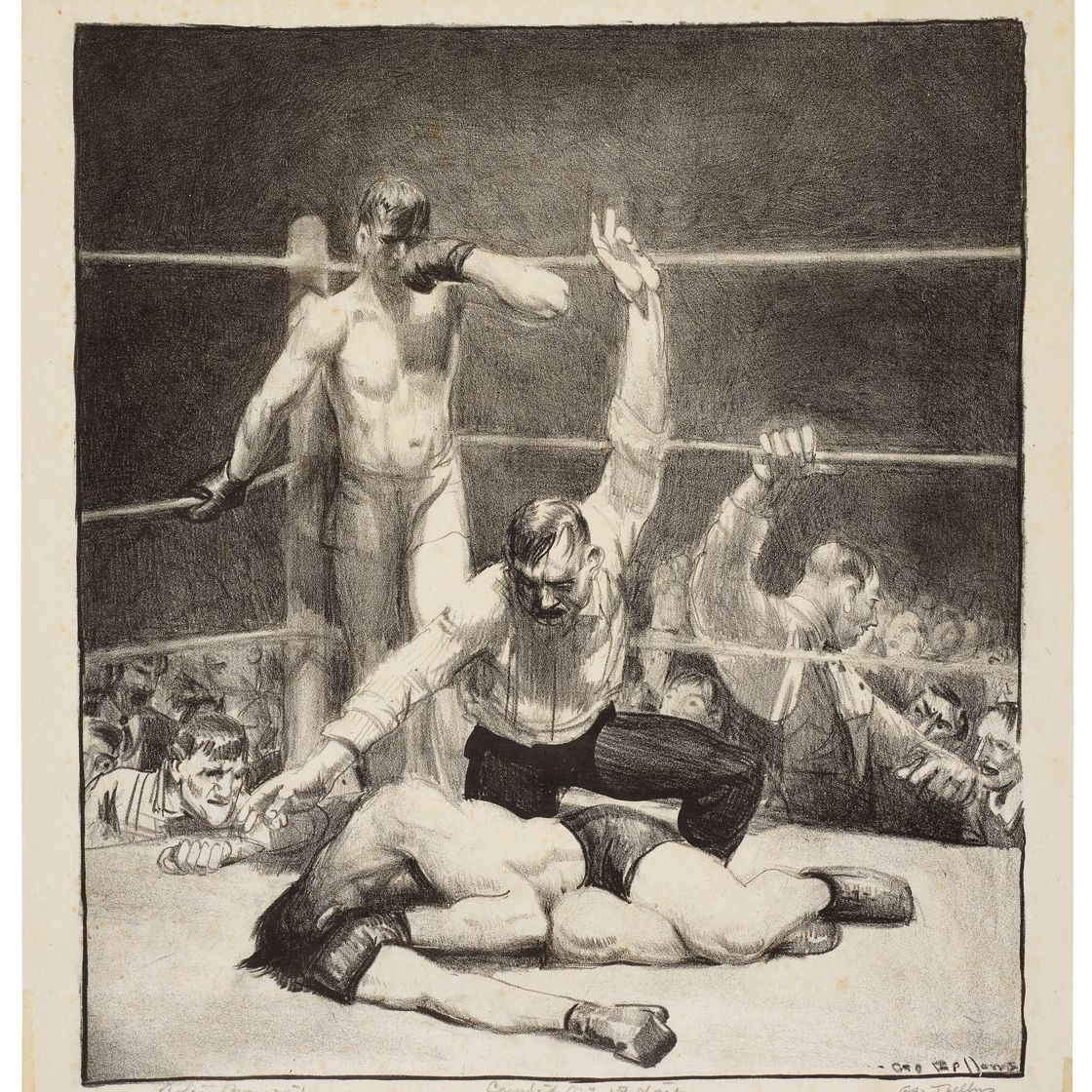 George Wesley Bellows — Отсчитан первый камень