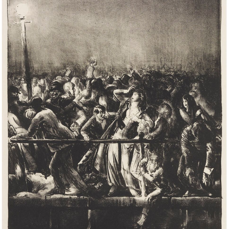 George Wesley Bellows — Толпа (М. 162)