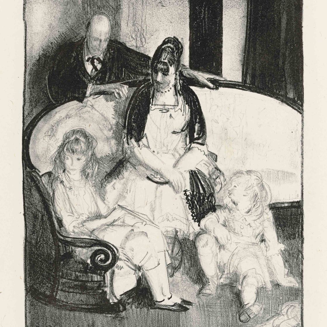 George Wesley Bellows — Моя семья, Первый камень (М. 115)