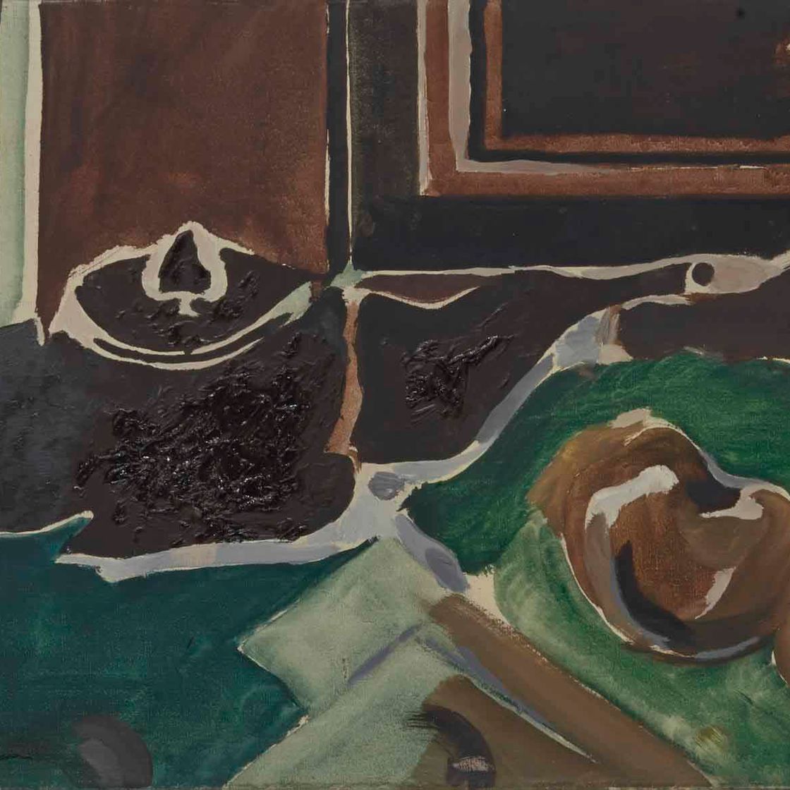 Georges Braque — Смерть природы а-ля тьер (fond vert)