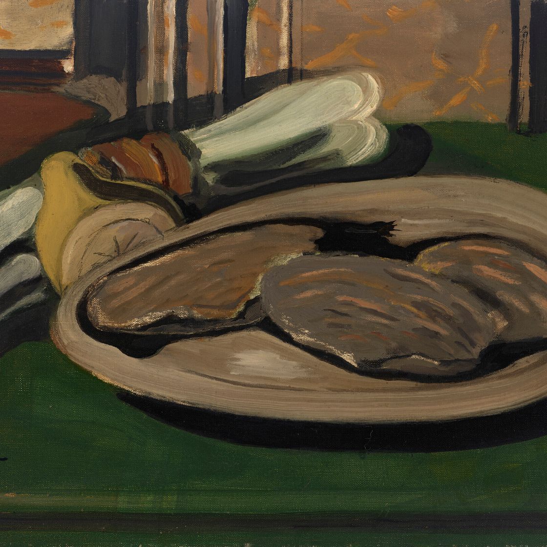 Georges Braque — Тефтели, цитрусовые, салфетка, изображение 1