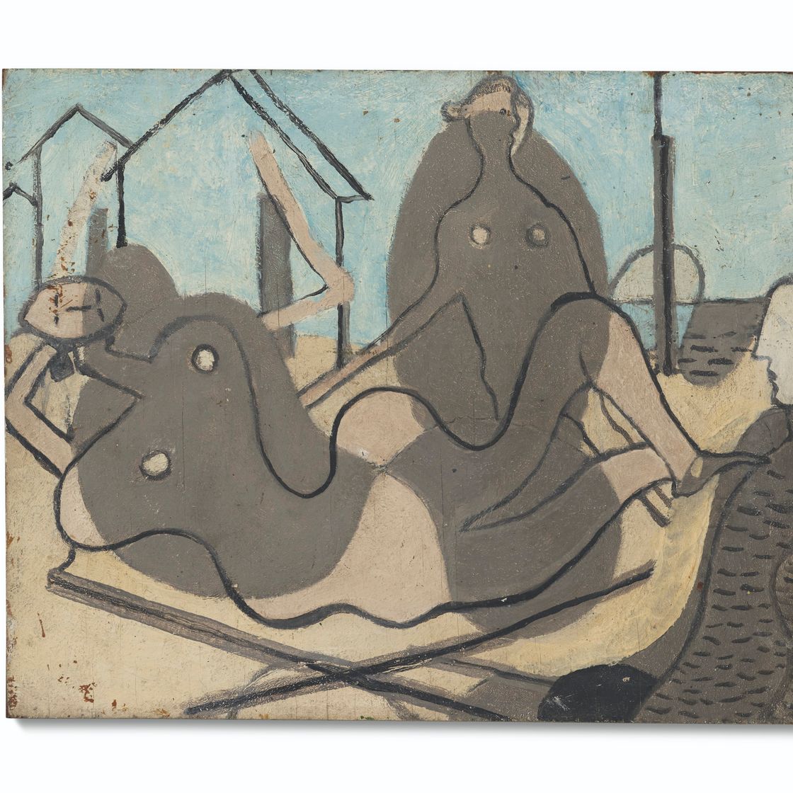 Georges Braque — Двое незнакомцев, изображение 1