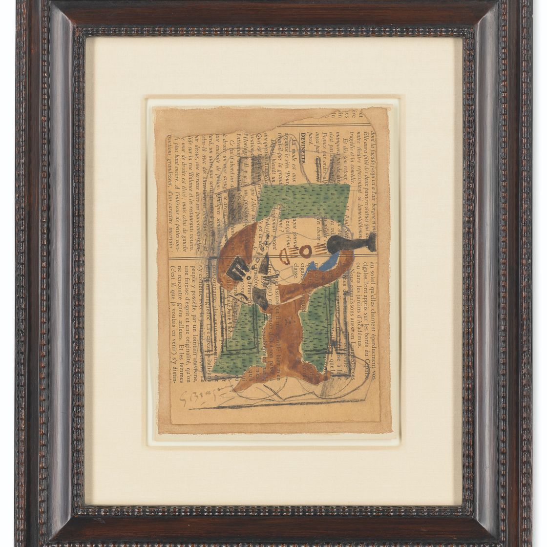 Georges Braque — Смерть природы за мандолиной на столе, изображение 2