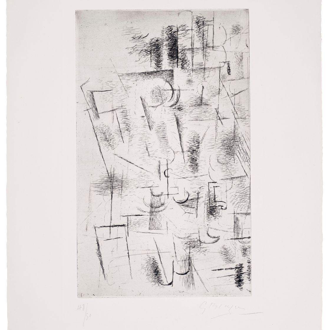 Georges Braque — Композиция (Nature morte aux verres), изображение 1