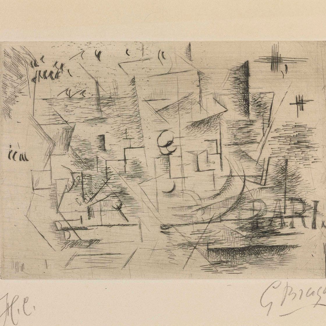 Georges Braque — Париж (Paris 1910 ou Nature morte sur une table)
