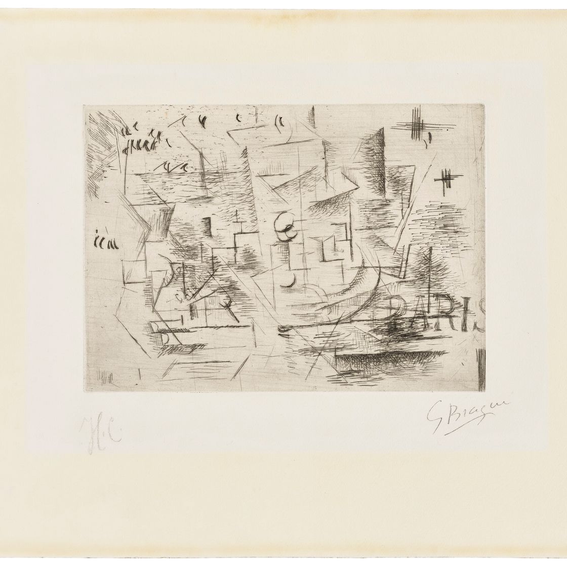Georges Braque — Париж (Paris 1910 ou Nature morte sur une table)