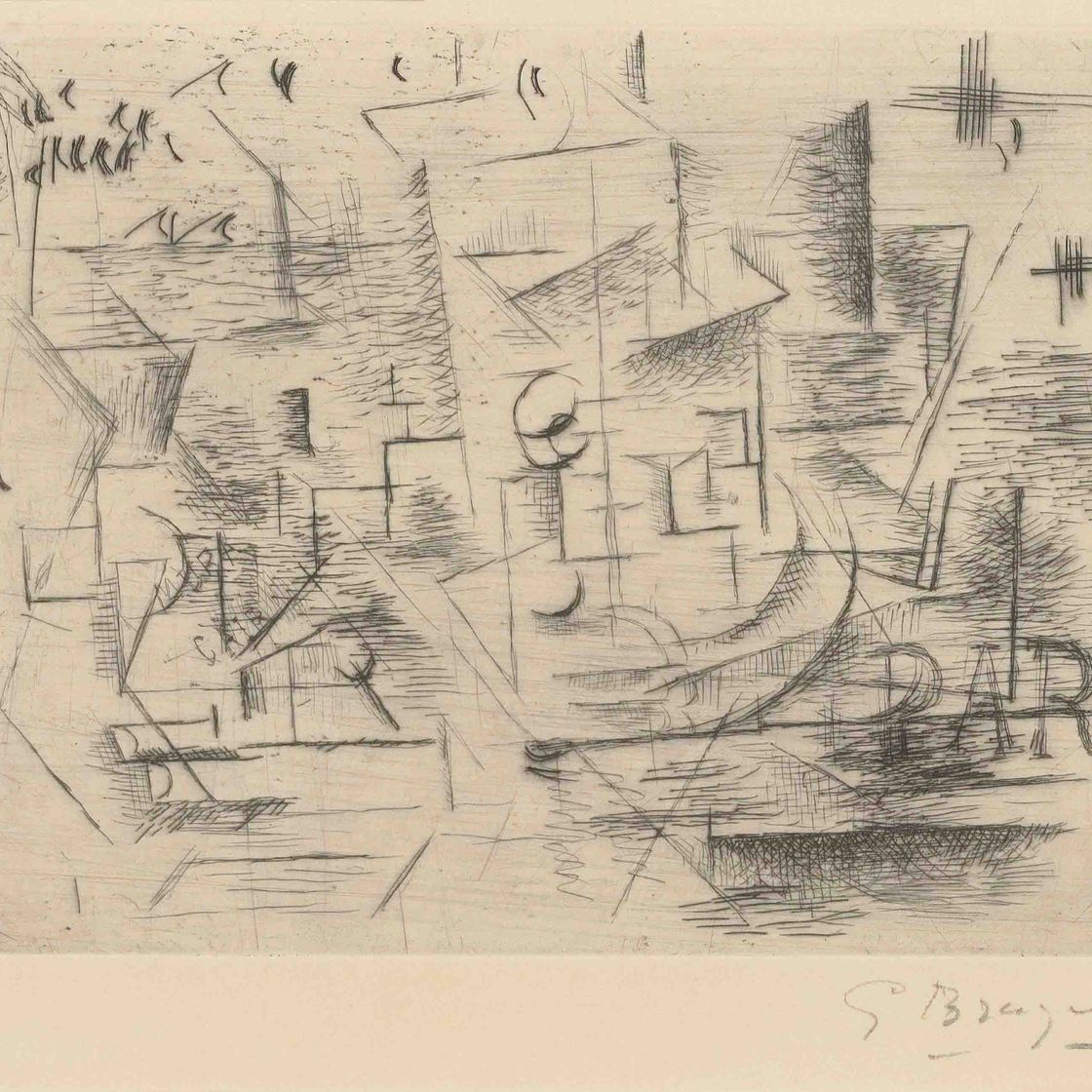 Georges Braque — Париж (Paris 1910 ou Nature Morte sur une Table) (Валье 3)