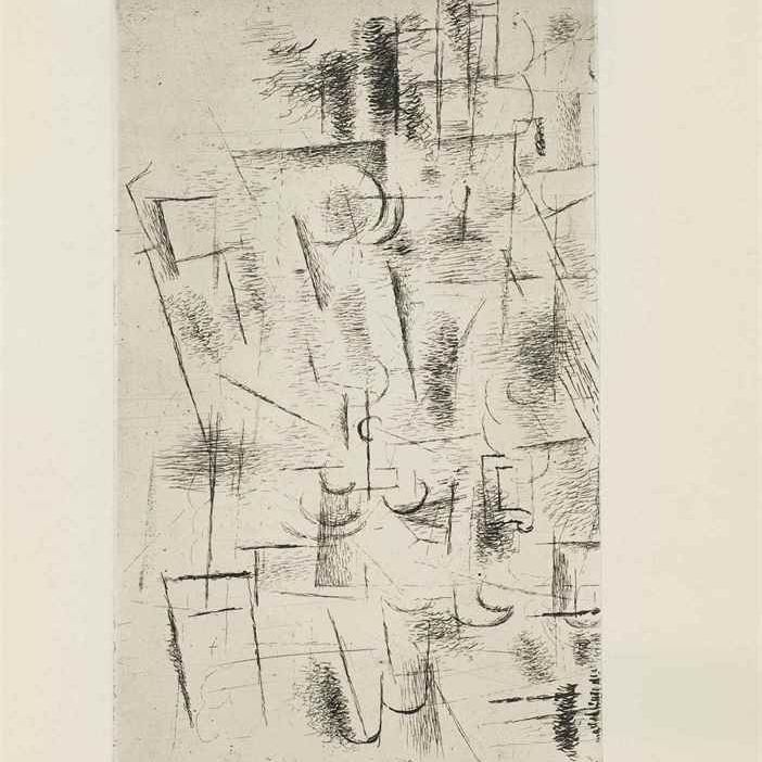 Georges Braque — Композиция (Nature Morte aux Verres) (ст. 11)