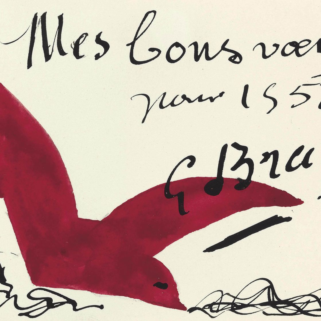 Georges Braque — Меню блюд (А)