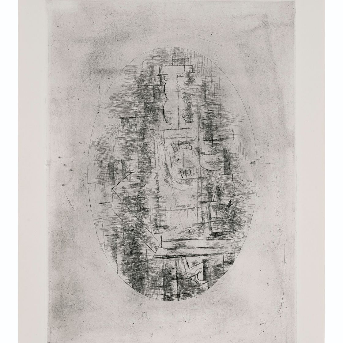 Georges Braque — Приятель (Бутыль для баса и вина за одним столом)