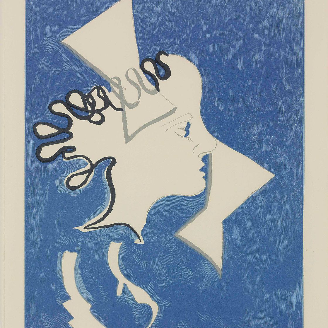 Georges Braque — Профиль женщины, от: Si je mourais là-bas