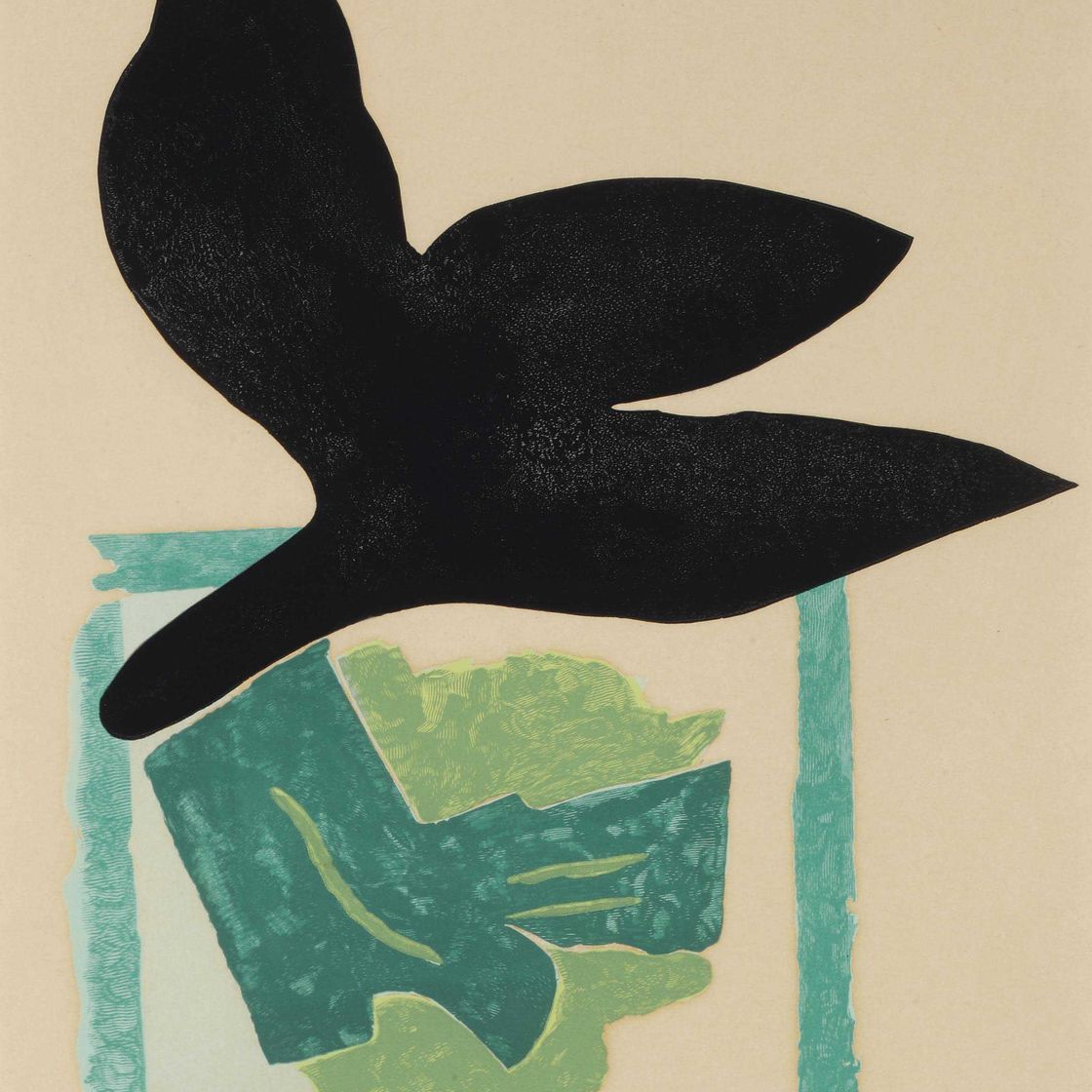 Georges Braque — Темный лес на вершине, из "Я люблю тебя" (см. ст. 181)