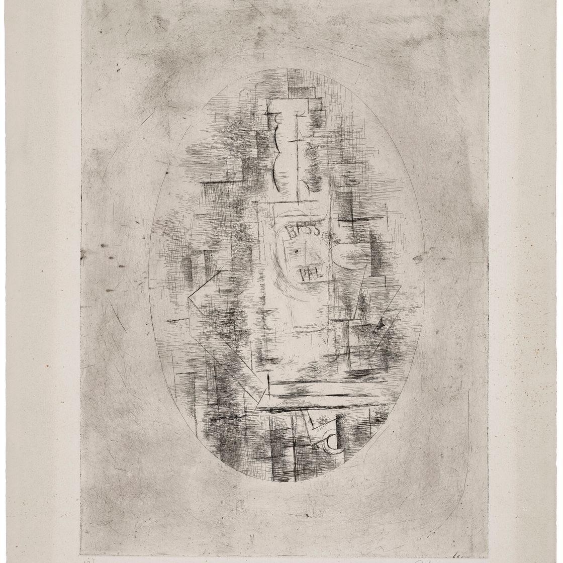 Georges Braque — Приятель (Бутыль для баса и вина за одним столом), изображение 1