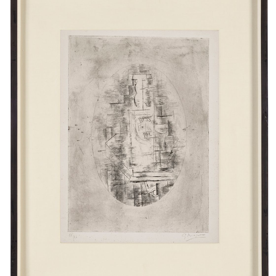 Georges Braque — Приятель (Бутыль для баса и вина за одним столом), изображение 2