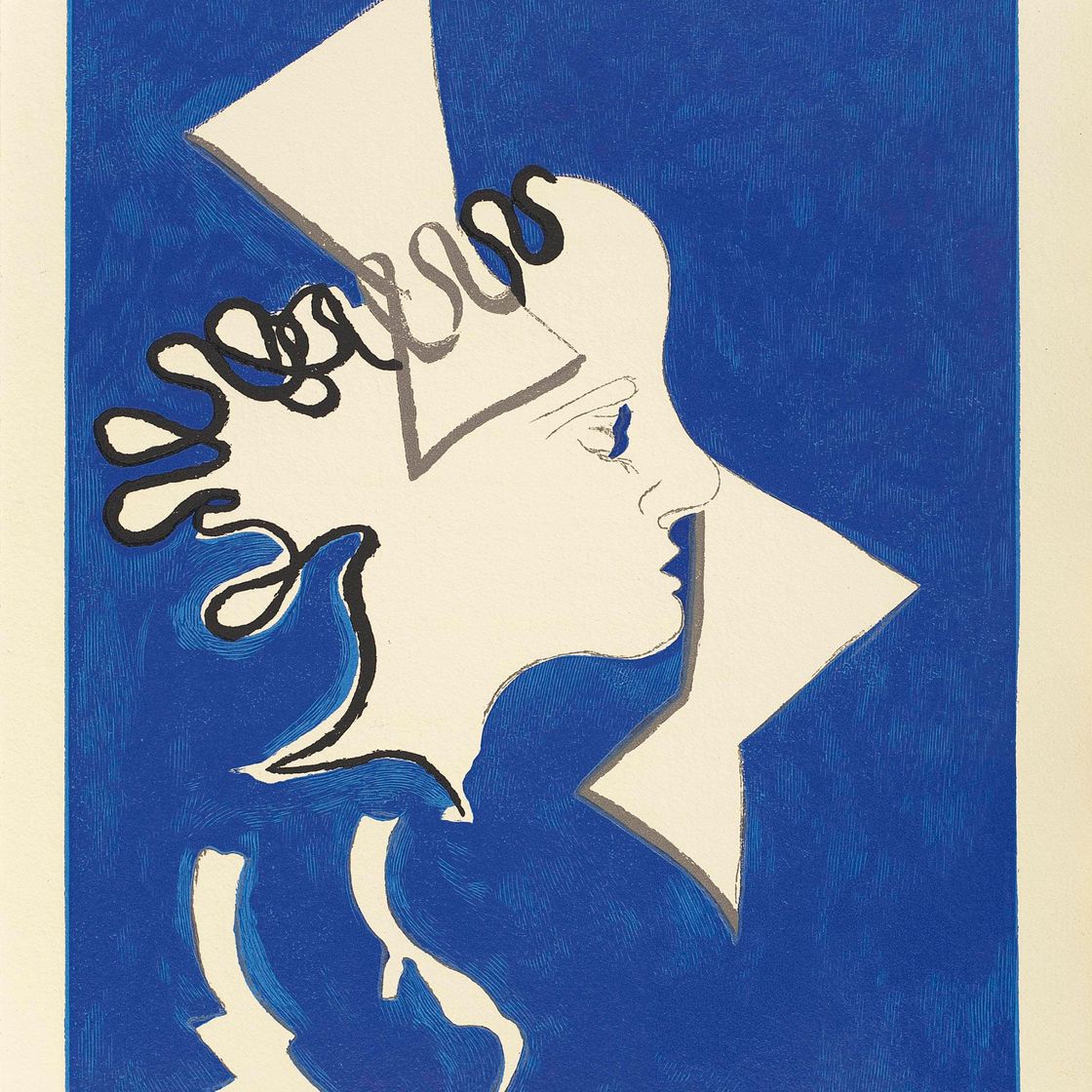 Georges Braque — Гийом Аполлинер: "Я люблю тебя" (Валье 181)
