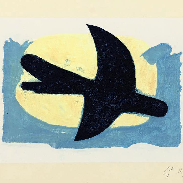 Georges Braque — Изюм синий и желтый (Валье 147)