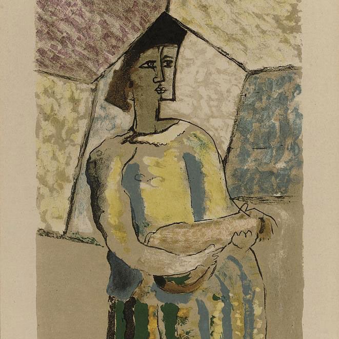 Georges Braque — "Женщина на мандолине" (Валье 27)