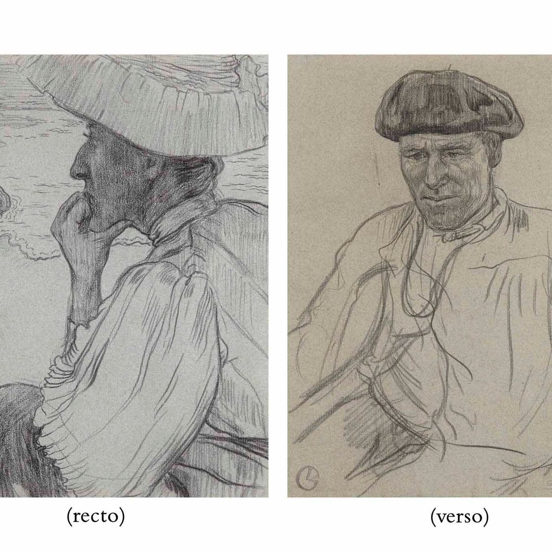 Georges Lacombe — Портрет мадам Венгер в Камаре-сюр-Мер (спереди); Портрет Марин Пириу (сзади)