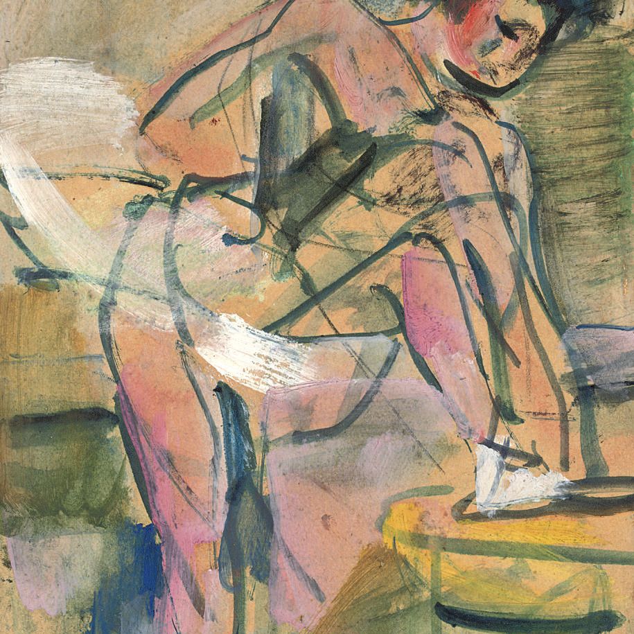 Georges Rouault — Танцовщица ласант сон Шоссон (эскиз)